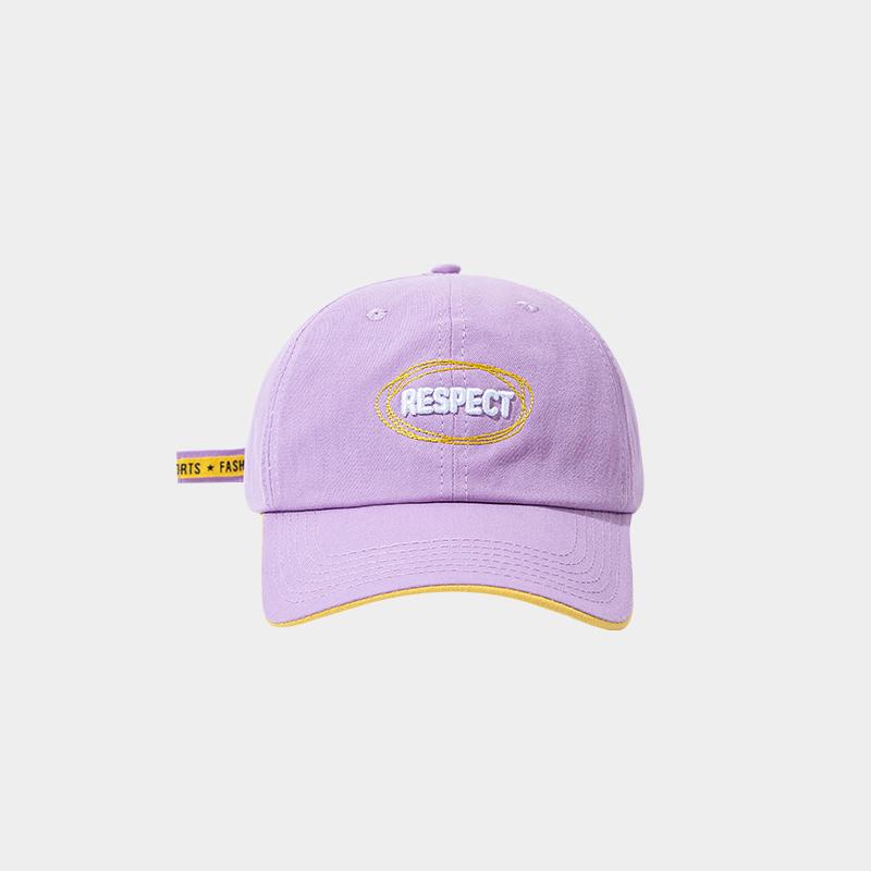 Summer Letter Baseball Hat Women Korean Contrast Embroidered Snapback Cap Fashion Adjustable Female Sun Hats