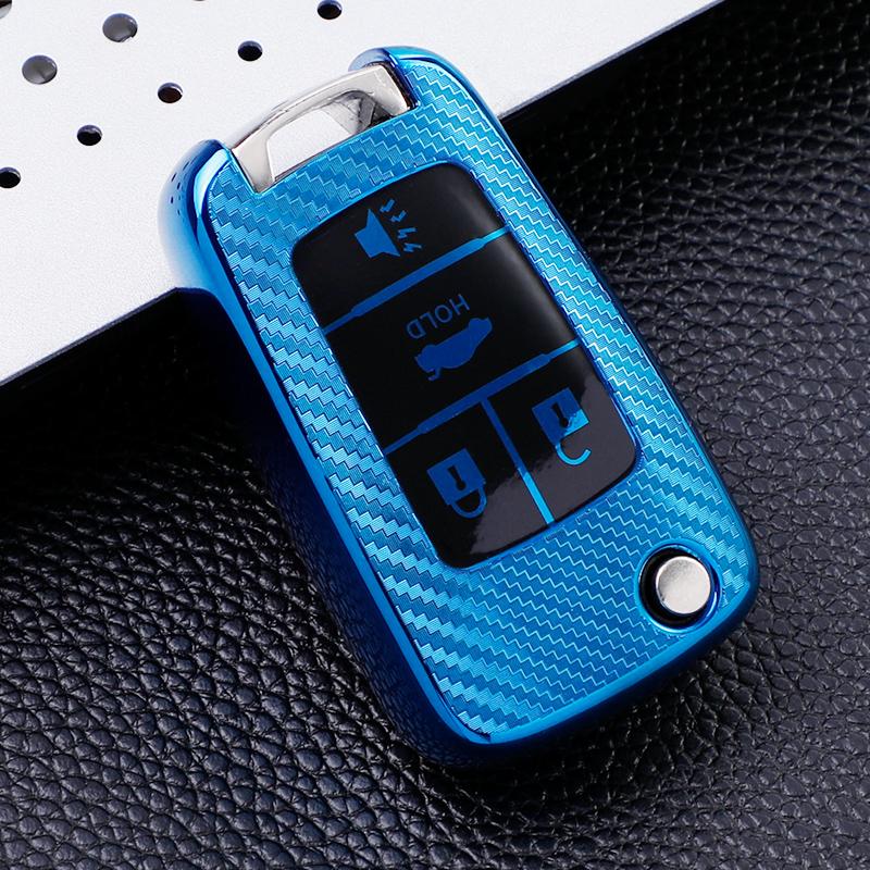 Carbon Fiber TPU Car Key Case Cover for Buick Chevrolet Cruze Opel Vauxhall Insignia Astra J Zafira C Mokka Encore Accessories