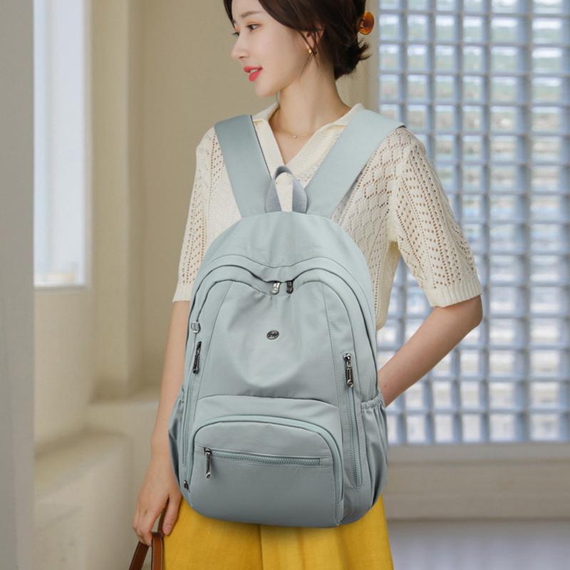 Women's Backpack Travel Backpack Large Capacity Lightweight Nylon Bag Student Schoolbag