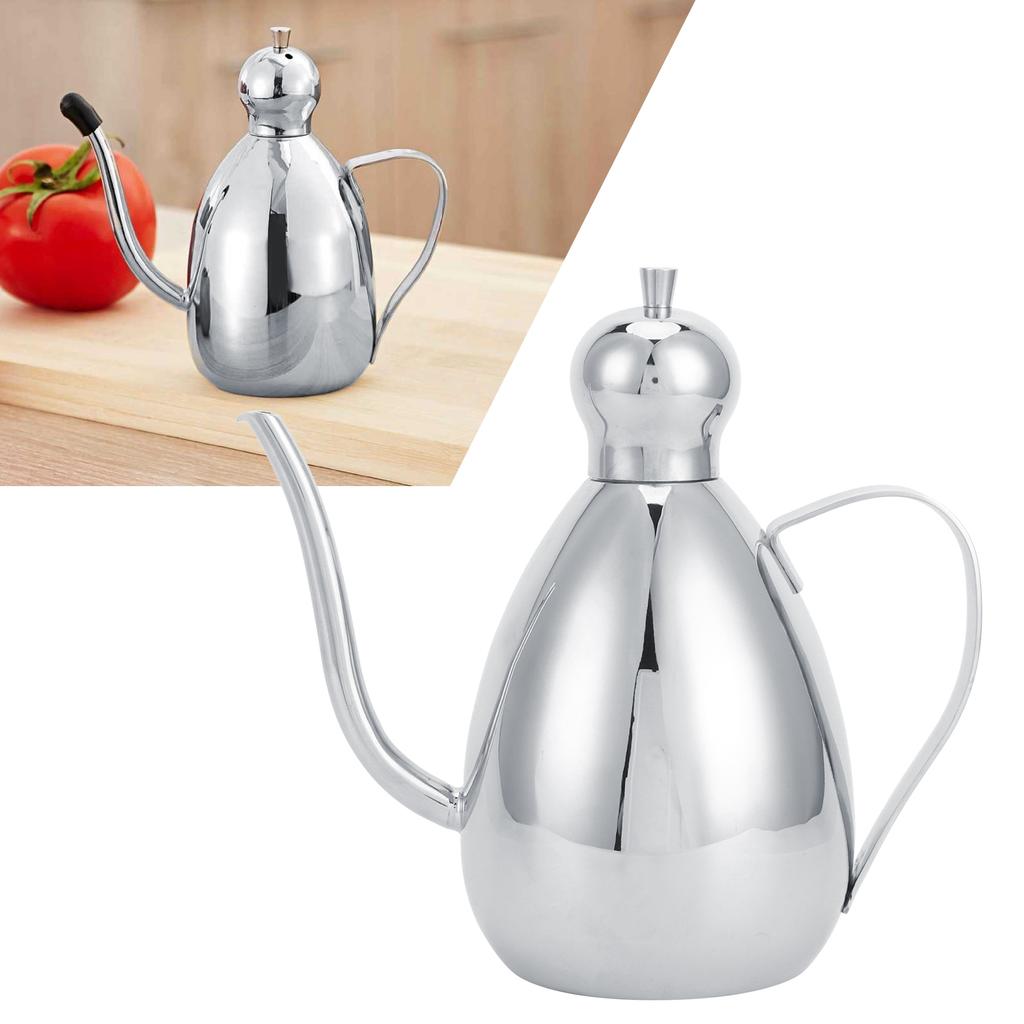 1L Oil Dispenser 304 Stainless Steel Oil Bottle Vinegar Pot Home Kitchen Storage Container