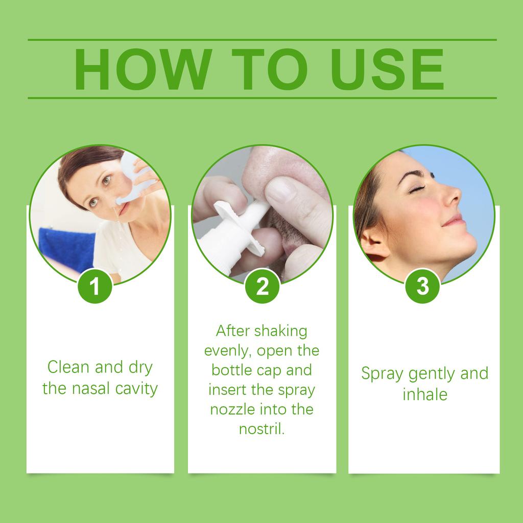Herbal Spray Relieves Nasal Discomfort Congestion Nasal Cleaning Nasal Spray 20ml