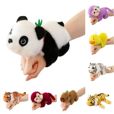 Panda Slap Bracelet Series Capybara Chick Plush Doll Slap Bracelet Soft Wrist Style Capybara Plush Wrist Band Christmas Toy