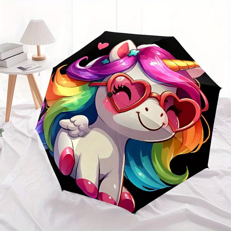 My Little Pony Automatischer Regenschirm, Selbstöffnend/Schließend, Strapazierfähiger Winddichter Reise-Regenschirm für Outdoor-Abenteuer a0826038