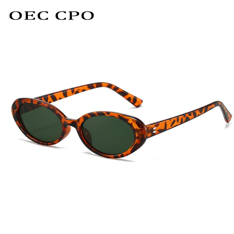 Retro Vintage Ovale Sonnenbrille Damen Marken-Designer Runde Sonnenbrille Herren UV400 Punk-Stil Luxus Brillen Damen Oculus