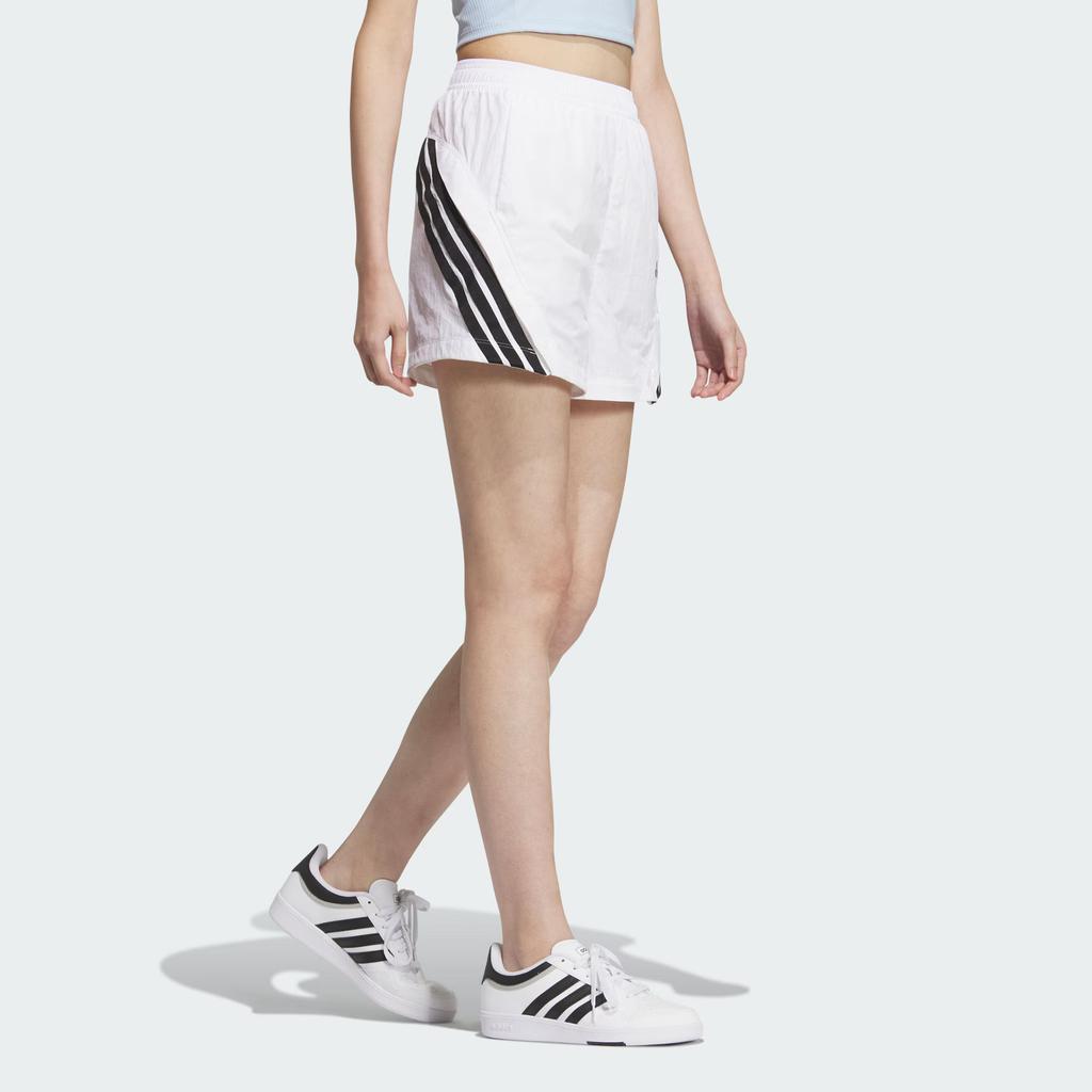 Adidas Dance Ss25 Woven Logo Stripe Comfortable Casual Shorts Women Shorts White Black KE5853