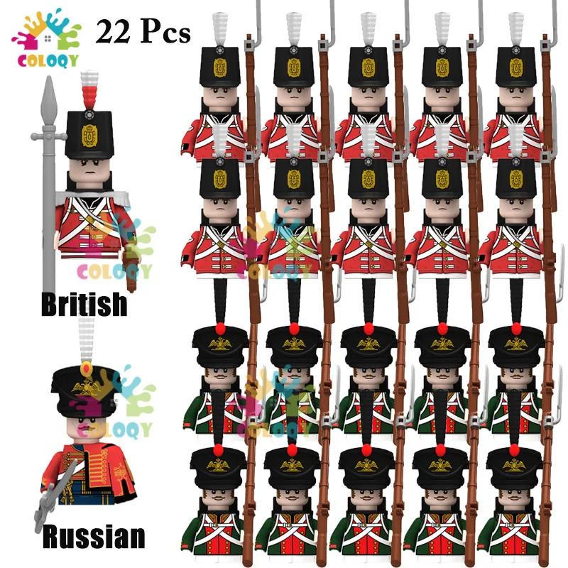 New Kids Toys Napoleonic Wars General Soldier Building Blocks Imperial Navy Mini Action Figures Toys For Kids Birthday Gifts