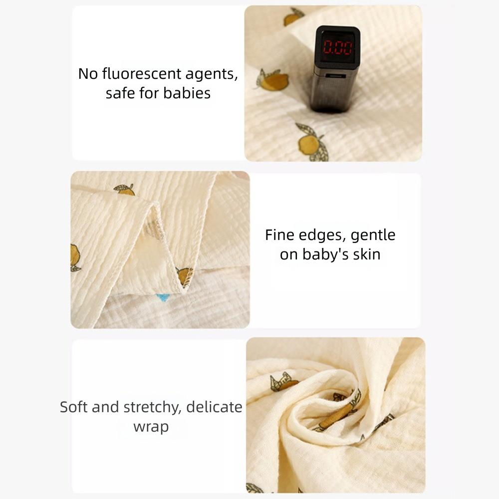 Breathable Gauze Baby Swaddle Blanket Double-Layered Baby Quilt Newborn Wrap Blanket For Newborn