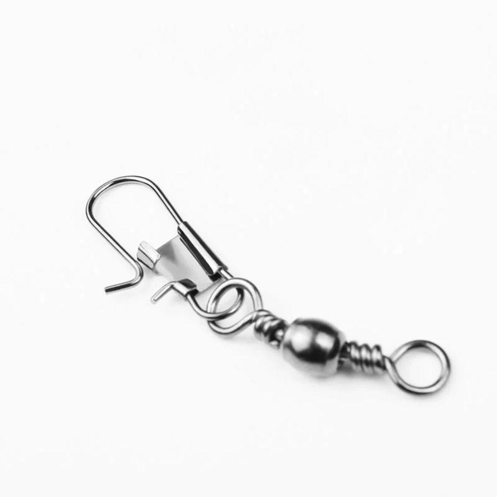 100pcs/Pack Barrel Rolling Swivels Fishing Connector Rolling Fishing Bearing  Fishing Tool