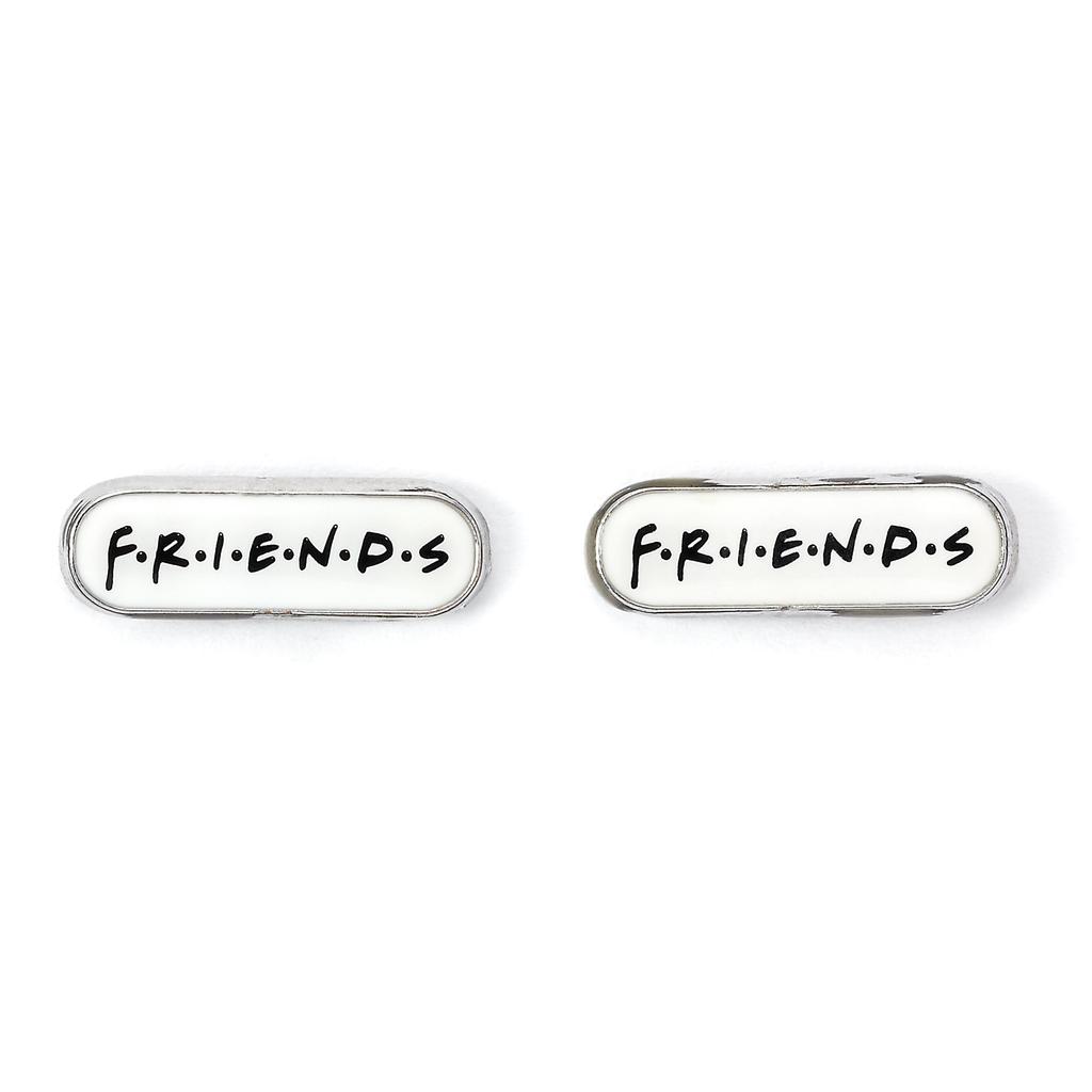 FRIENDS TV Show Set of 3 Earring Studs; Frame, Coffee Cup, & FRIENDS Logo