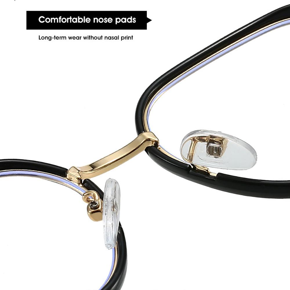 Glasses Polygon Frames Eyewear Transparent Blue Light Glasses For Men Digital Devices Women