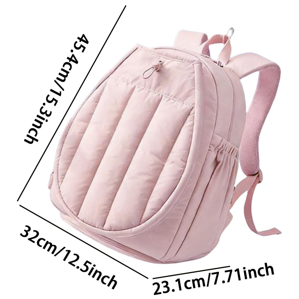 Теннисный рюкзак для женщин Вентилируемый Стеганый Большой Органайзер Мужской Рюкзак для пиклбола Для обуви Оборудования Бадминтона Тренажерного зала Фитнеса