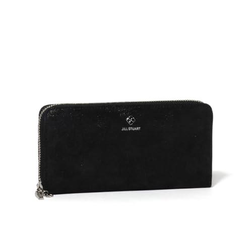 Jill Stuart Women's Slim Zip-Around Long Wallet "Breeze" Antique Lamé with Original Charm (JSLW4AT1)