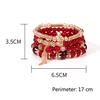 Good 4Pcs/Set Bohemian Bangle Bracelets Stone Beaded Natural Multilayer Crystal Fashion