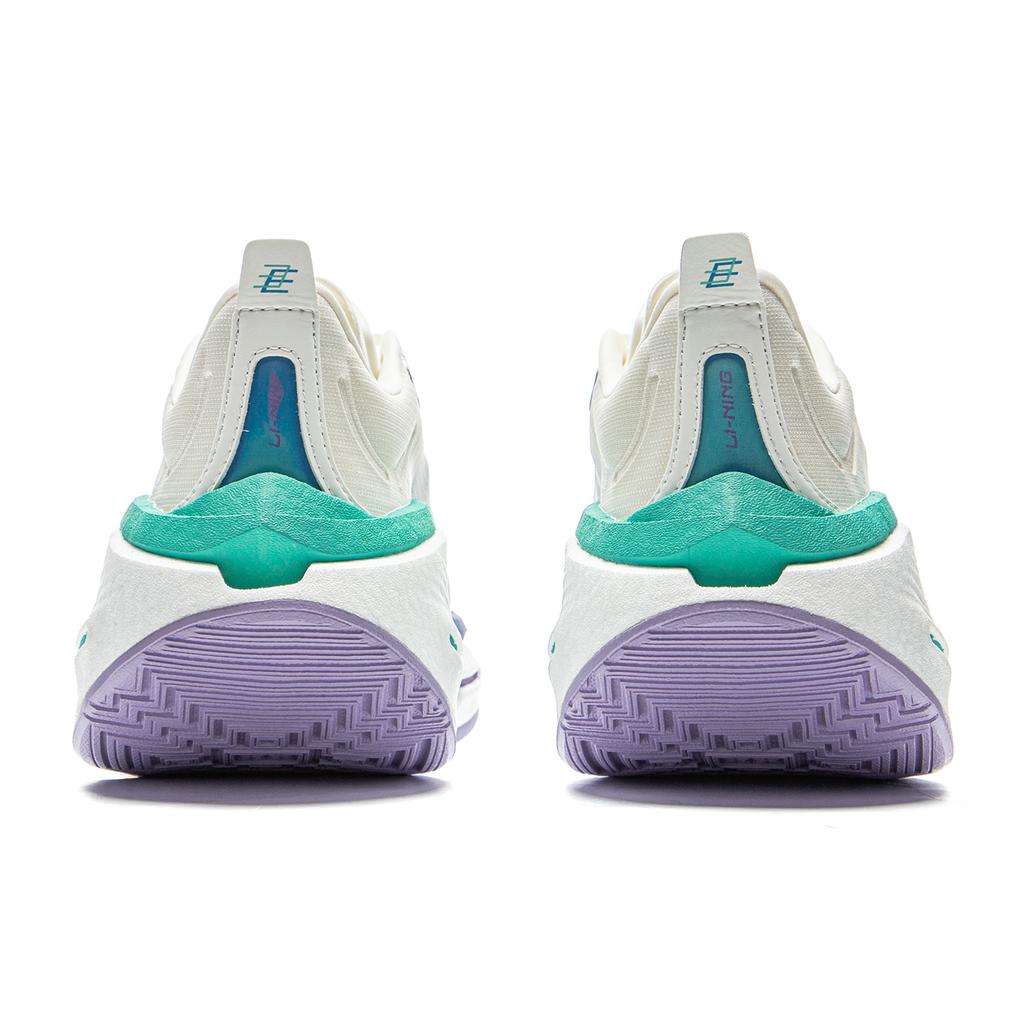 Li Ning Absolute Shadow 3 Essential Technologia Cotton Candy Profesjonalne Buty Treningowe do Szybkości Buty do Biegania Damskie Trampki Białe Niebieskie Fioletowe ARRV002-11