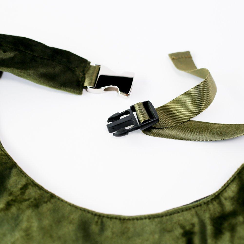 Edie Tokyo Velvet Shopper Bag Shoulder Bag BRAD Tote Tote Bag for Women <Khaki>