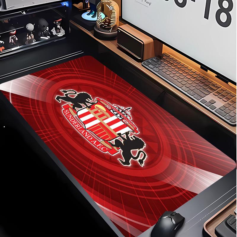 Sunderland Football Pattern Mouse Pad Non?Slip Rubber Base Gaming Mousepad For Desk Office Home