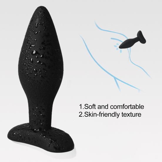Anal Plug Fast Adaptation Long Lifespan Silicone Butt Plug Sex Toy for Women