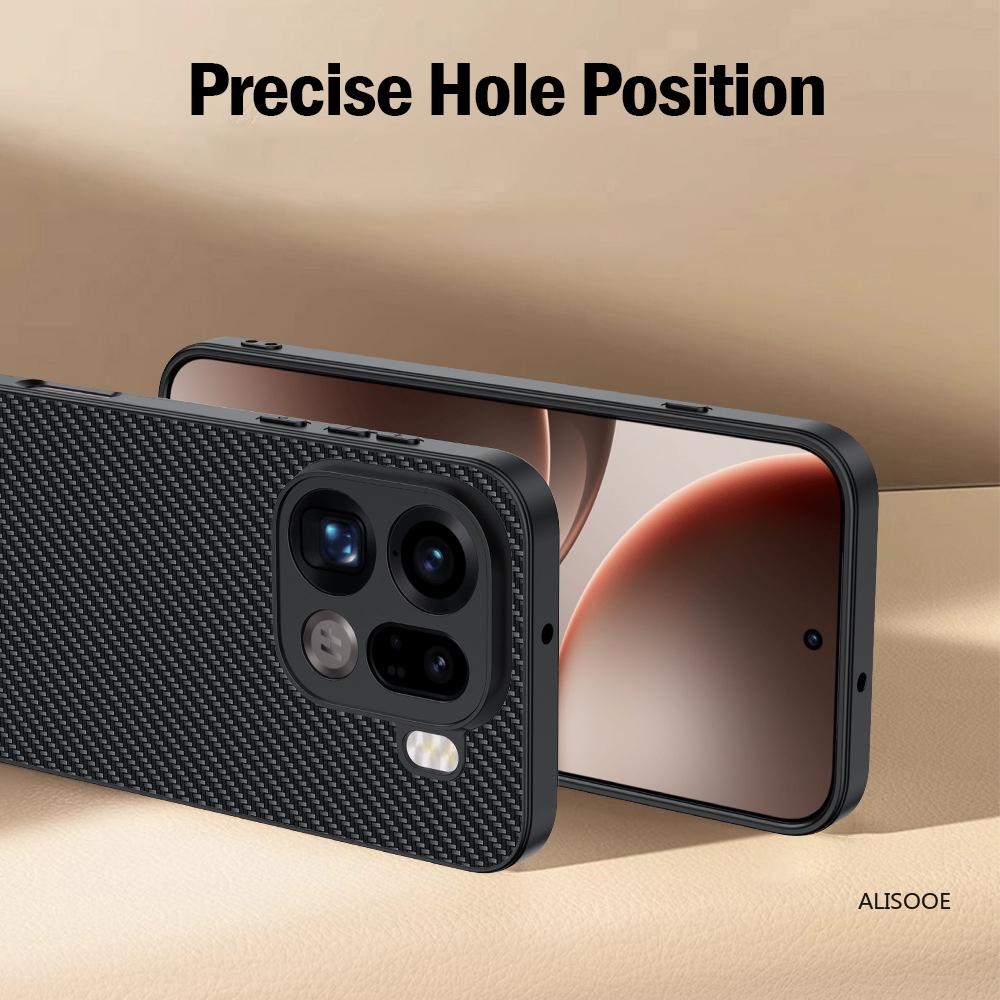 Lederhülle für OPPO Find X9 / X9 Pro Hülle Luxus Fasertextur PU-Leder Schutz Stoßfeste Abdeckung Capa