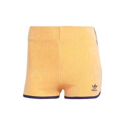 Originals Terry Shorts Striped Print Small Logo Tight Casual Shorts Women Shorts Light-Orange-Yellow JG8060