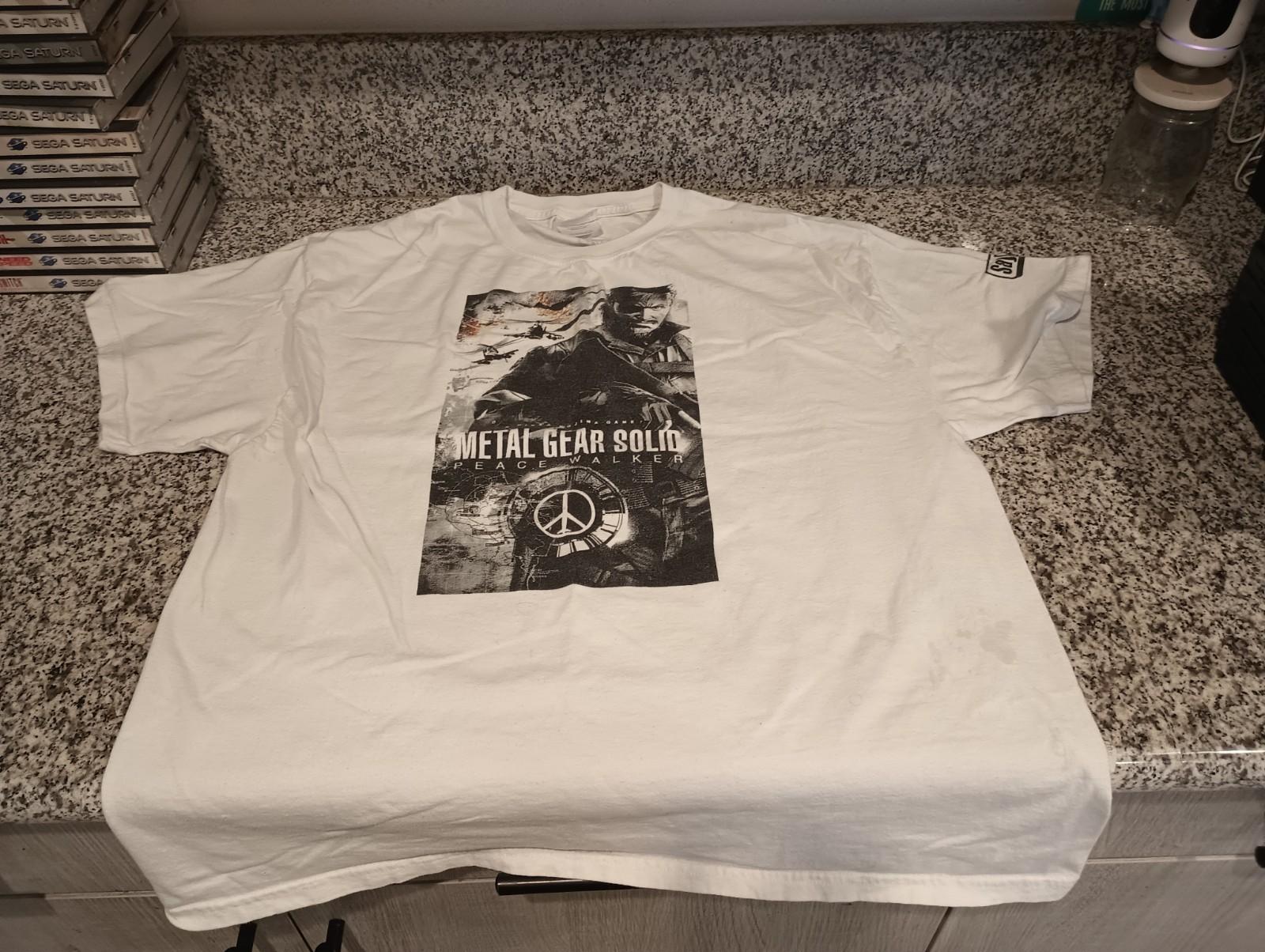 Vintage Metal Gear Solid Peace Walker World Tour 2010 T-Shirt Japan White XL XXXXL