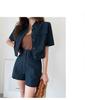 Women's Summer 2026 Chic Two-Piece Set: Petite Professional Workwear Shorts & Suit