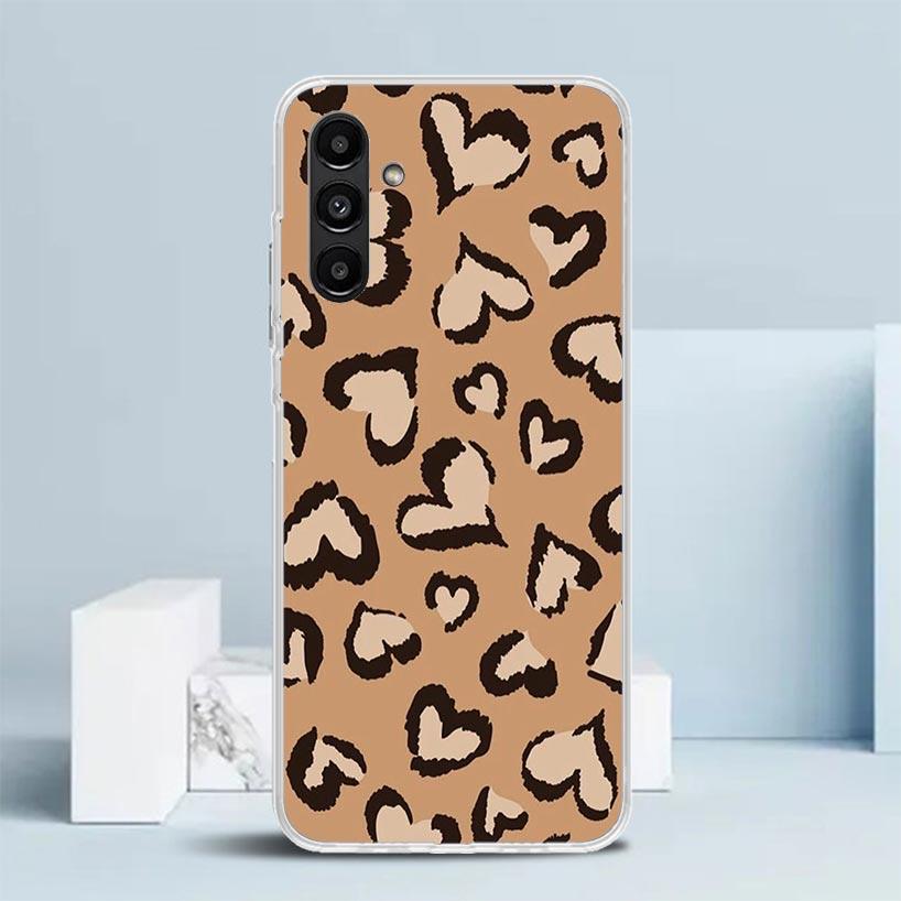 Leopard Print Phone Case For Samsung Galaxy A17 A37 A57 A16 A15 A14 A13 A56 A55 A54 A53 A36 A35 A34 A33 A26 A25 A24 A23 Galaxy A