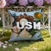 L-LushS Cushion Cover Home & Car Dual-Scene Pillow Cover: Reversible for Premium Comfort