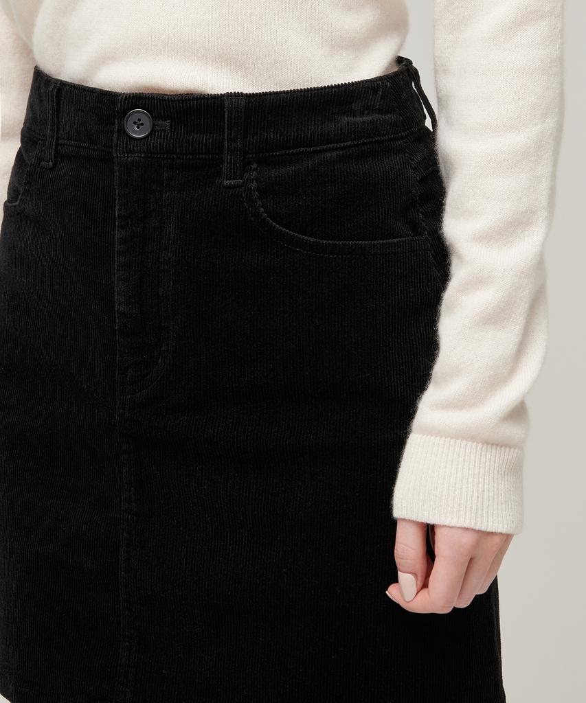 Musinsa Standard Woman Women'S Corduroy Mini Skirt [Black]