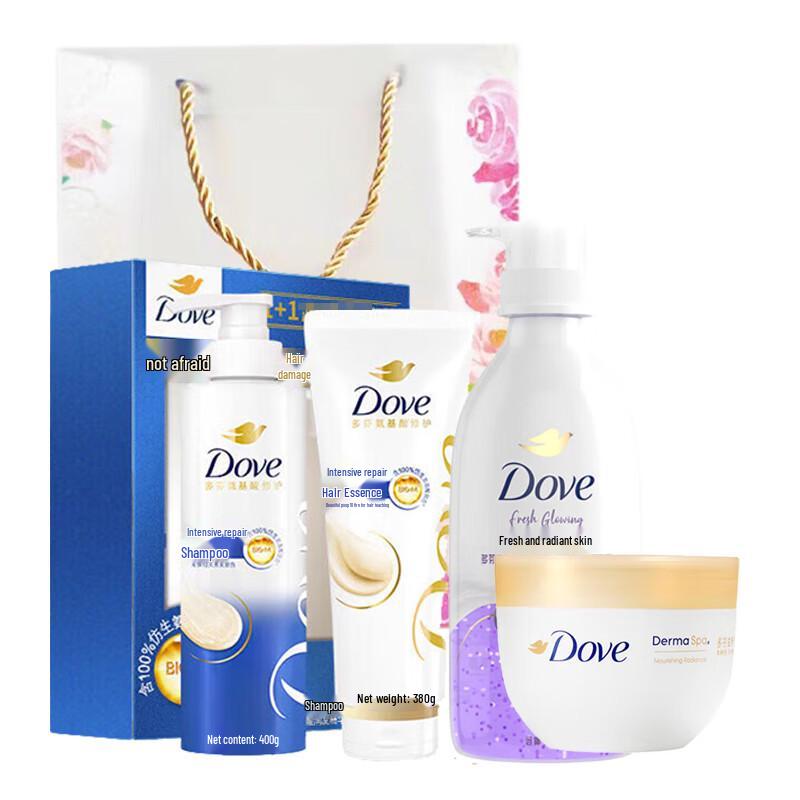 Dove Moisturizing Hair & Body Care 4-Piece Gift Set