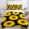3pcs Sunflower Pattern Bedding Set, Breathable and Soft, Suitable for All Seasons, Ideal for Home Use, Suitable for Bedroom Decor 21181
