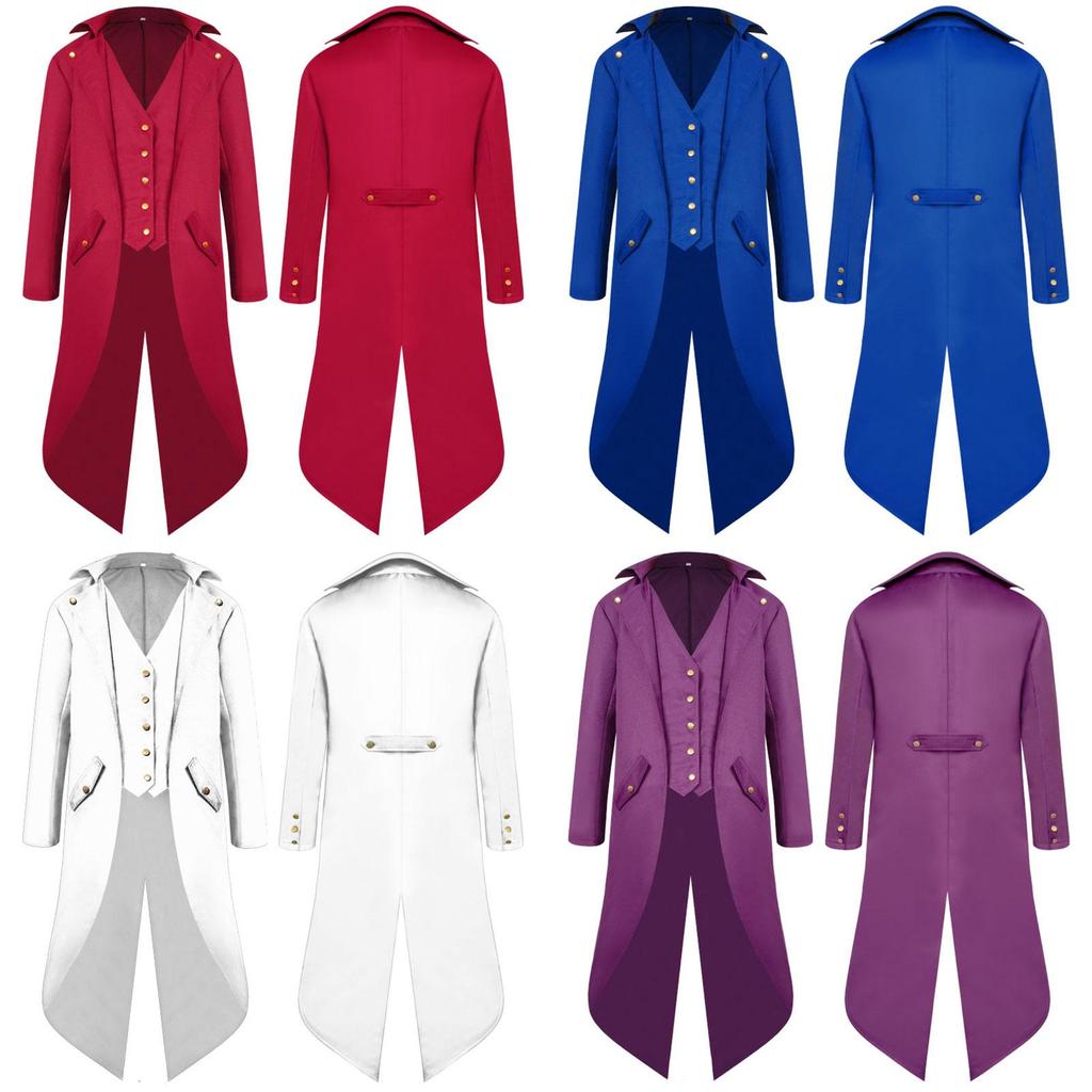 Luxurious Victorian Coat For Men Featuring Exquisite Corset Style And Button Front