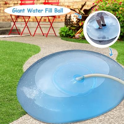 Riesen Seifenblasenbälle, TPE Aufblasbare Wasserballons, Blaue Gelee-Seifenblasenbälle für Wasserparks & Spielplätze, Ungefülltes Wasserspielzeug