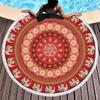 Asciugamani da Nuoto da Esterno per Spiaggia con Frange Coperta da Yoga Arazzo Rotondo con Stampa 3D Copricostume da Spiaggia Sciarpa da Bagno Tappetino Spesso da Campeggio
