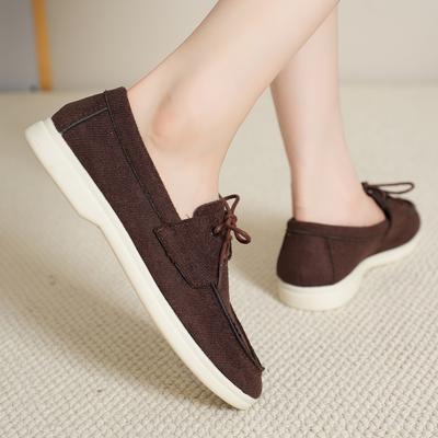 Fashion Women Shoes Brand Casual Flat Shoes Leather Cashmere Single Shoes Ladies Walking Non Slip Chaussure Femme Zapatos De Mujer