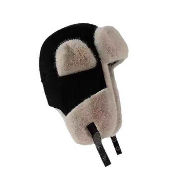 Lei Feng Fleece-Lined Warm Ear Protection Hat for Outdoor Winter Sports