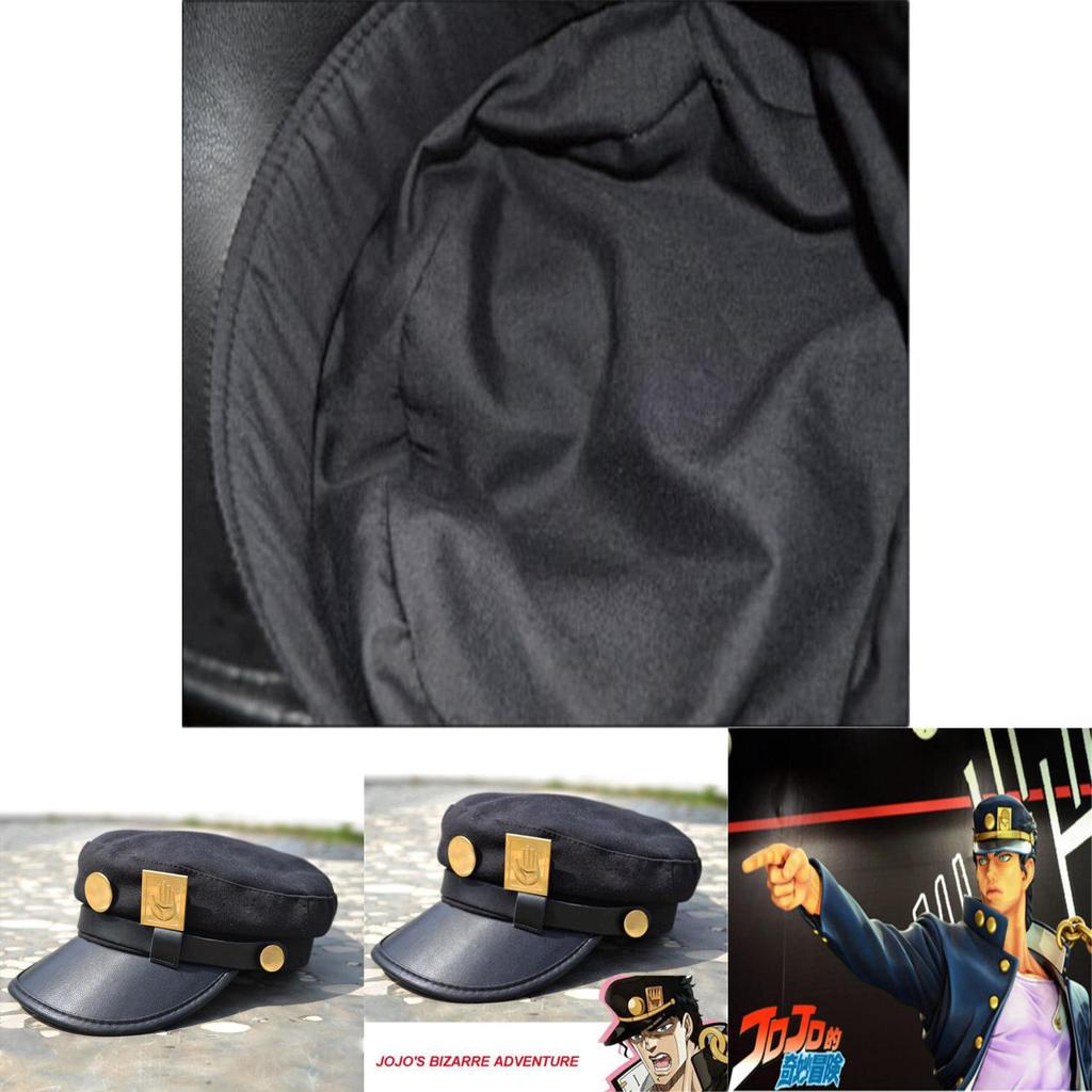 Hochwertige Jojo's Bizarre Adventure Mütze Jotaro Kujou Joseph Armeekappe Für Cosplay