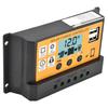 Smart Charge Controller Solar Panel Dual USB 3‑Stage PWM Charging Control Regulator 12V/24V10A