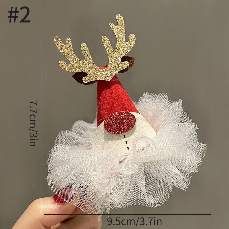 Christmas Hair Clip Christmas Tree Hat Santa Claus Cosplay Headband Xmas Hairband Festival Photograph Props Hair Accessories