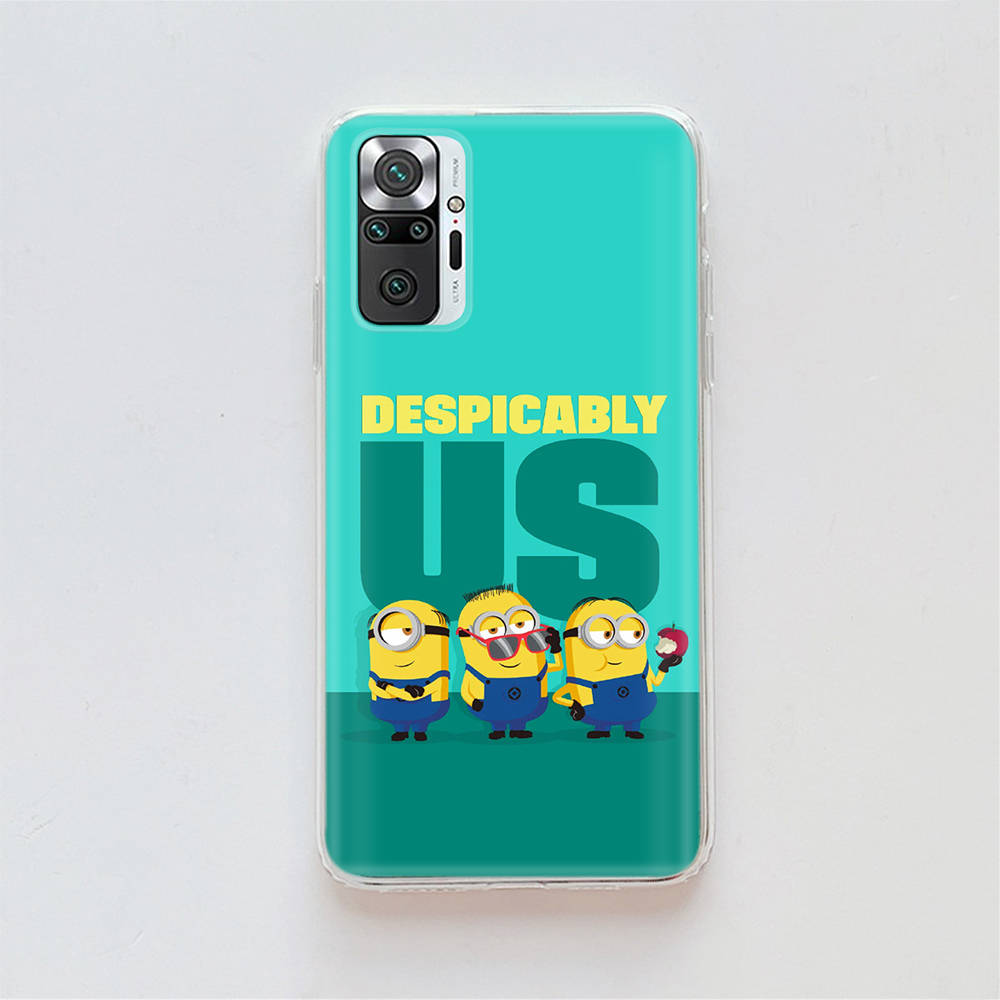 Transparent Case for Samsung A04 A14 A23 A34 A54 M23 M33 M52 M53 Realme Narzo 50 50I 50a Prime C35 C55 C30S 10 9 Pro M-80 Minions