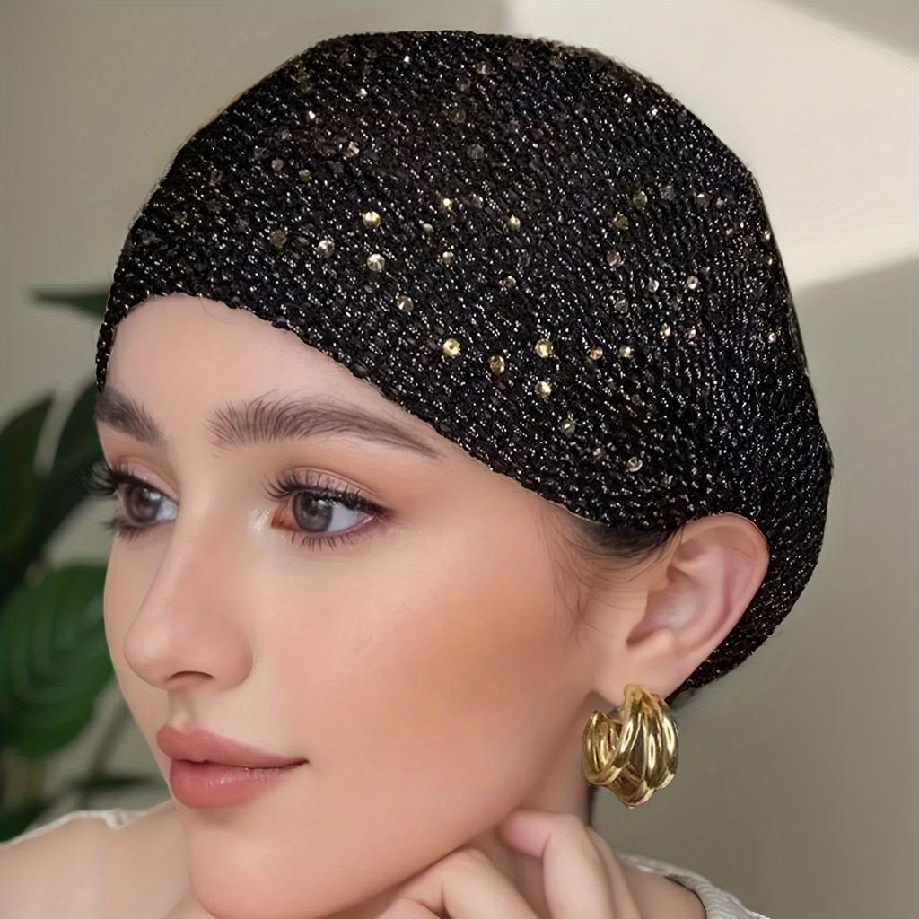 1pc Solid Color Women's Hair Cap - Classic Headscarf Headband Elegant Design Styling Headwear, Women's Headwear Christmas Gift