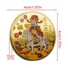Glückspferd Sammlermünze Gedenkmünze Souvenir für Münzsammler Reise Glücksbringer Chinesisches Neujahrsfest Geschenk Partygeschenk