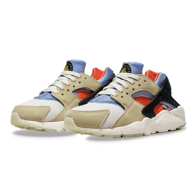 Nike Air Huarache Run GS Yin-Yang Unisexe Citron Drop Voile Lumière Marine Noir Foncé DV2196-700