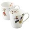 NARUMI Lucy Garden Pair of Berry Set of Cute and Large Perfect for or any other Microwave and Dishwasher Gift Boxed and Gift Product Mugs, 370cc,