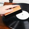 Ultra-Soft Vinyl Record Brush Anti-Static Vinyl Record Cleaner Wood Handle Perfectly Flat Velvet Brush Dust Remover