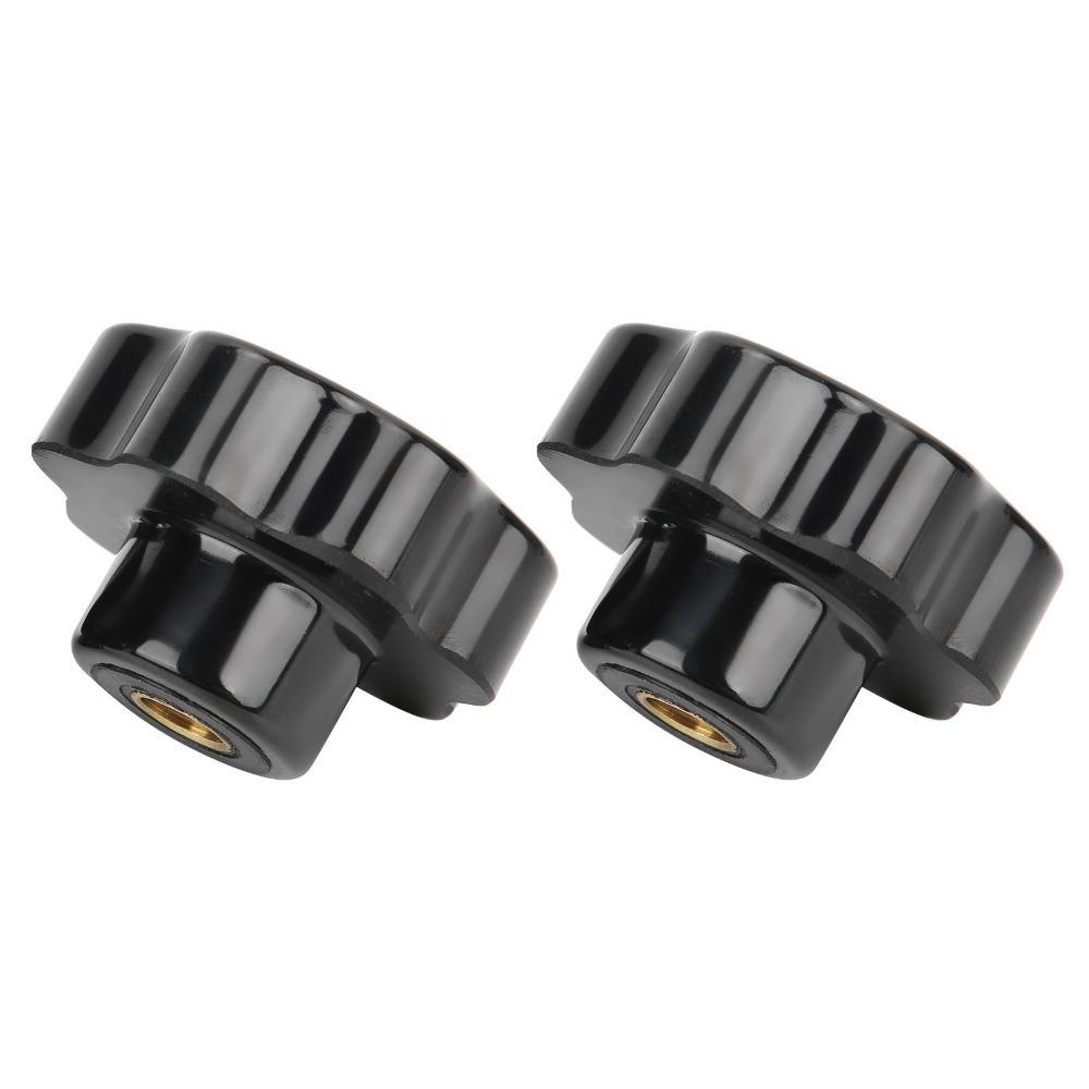 2pcs Industrial Star Hand Knob Durable Threaded Hand Knobs Clamping Knob Industrial Machinery