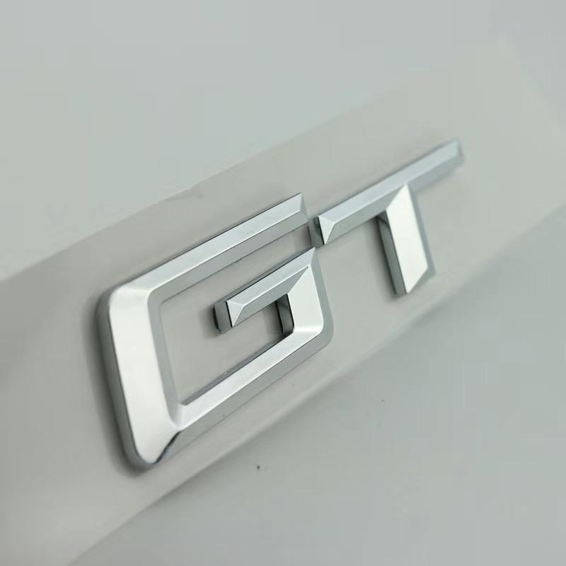 3D ABS Logo GT Emblem Letters Badge Car Rear Trunk Sticker for BMW F34 E36 E46 F07 G32 650 535i 630i 3 5 6 Series GT Accessories