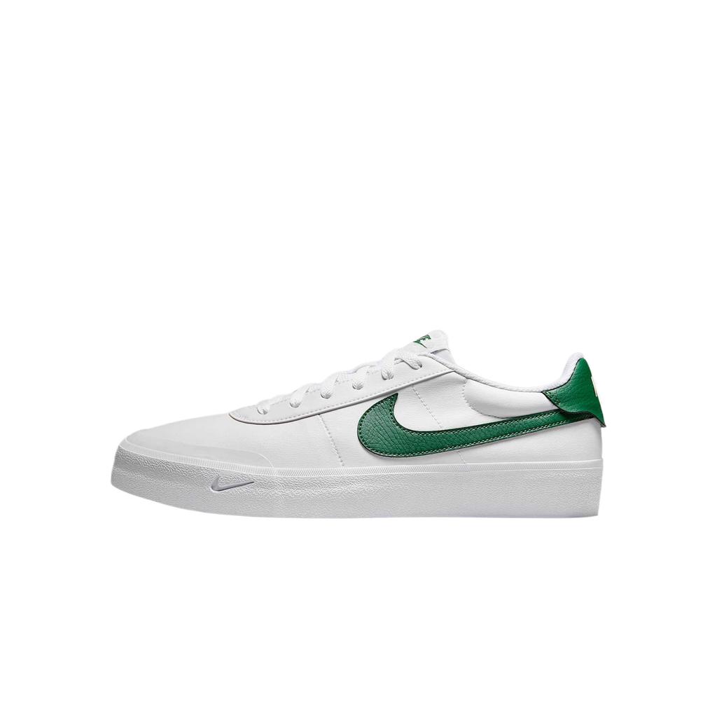 Nike Buty Codzienne Niskie Court Shot ze Sztucznej Skóry Męskie Białe FQ8146-107