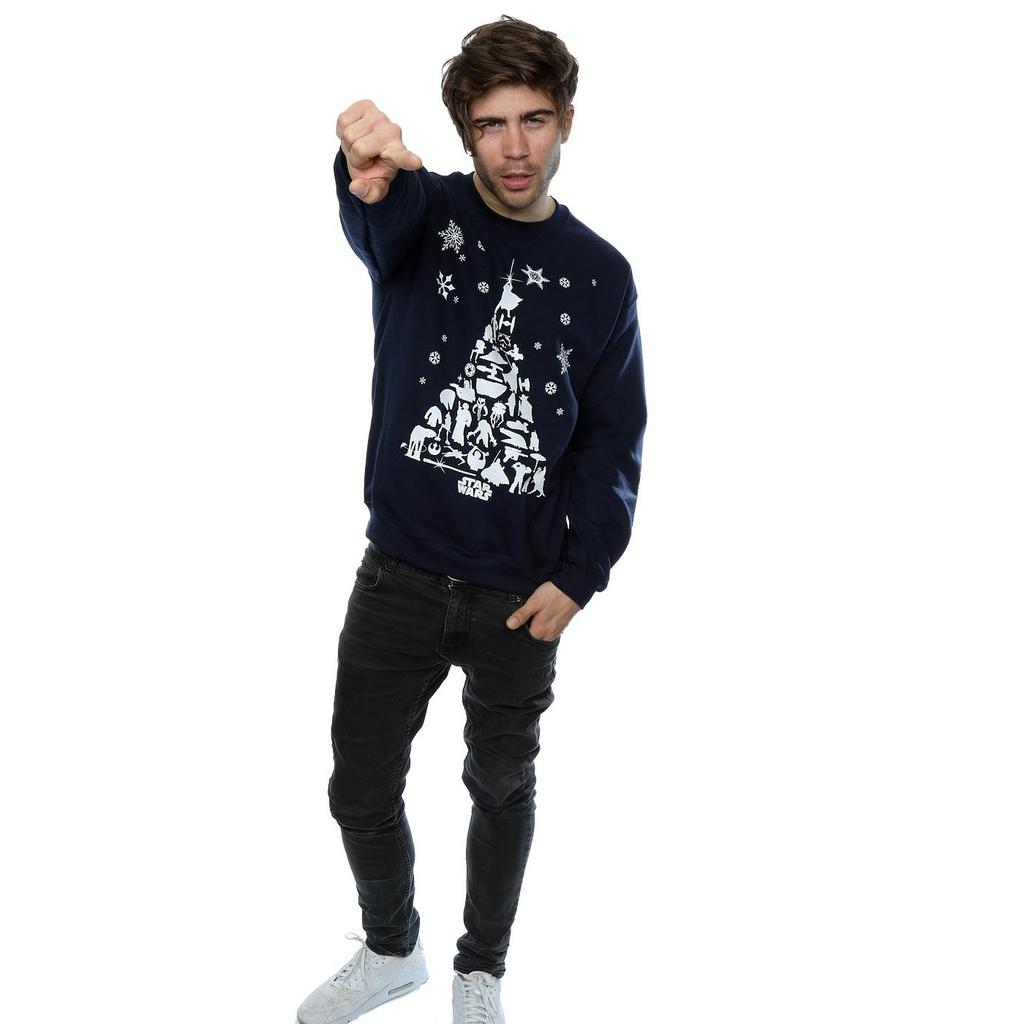STAR WARS Mens Christmas Tree Sweatshirt
