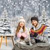 Avezano Winter Photography Backdrop Glitter Snowy Forest Pine Tree Background Snow Christmas Xmas Holiday Party Decor Ba