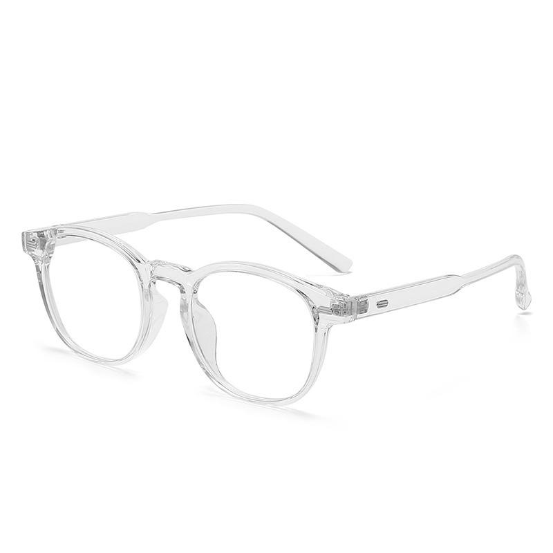 New simple and versatile retro flat glasses plain mirror female whitening artifact male tr ultra-light glasses